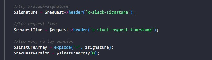Lấy các biến cần thiết ở Header